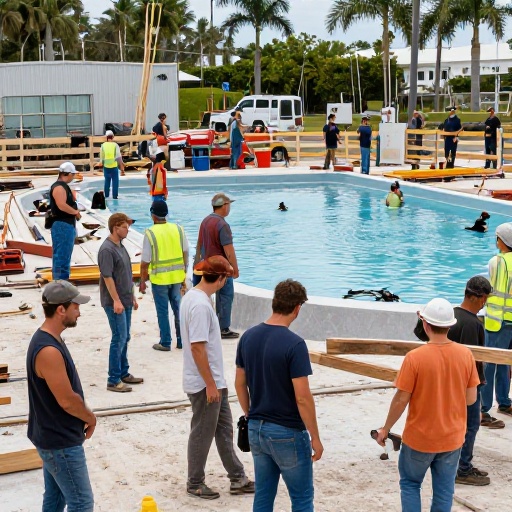 Storms Delay Trump’s Reflecting Pool Renovation Amid Cost Overruns
