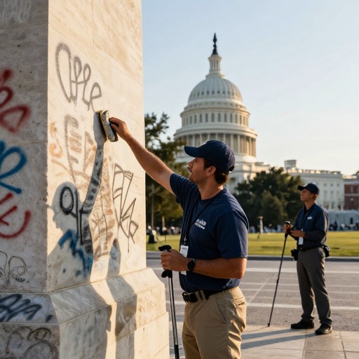 Trump Condemns Vandalism at WWII Memorial, Calls It 'No Greater Insult' to Veterans