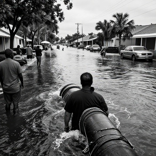 Heavy Deluge Swamps South Florida Roads, Overflows Sewage Systems in Central Florida