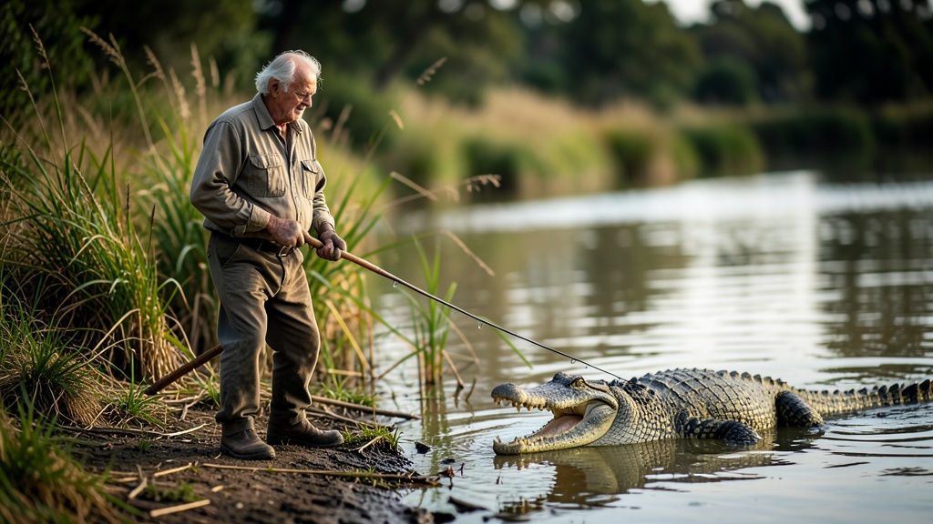 Fatal Alligator Attack on 71-Year-Old Fisherman Near Florida Lake Shore