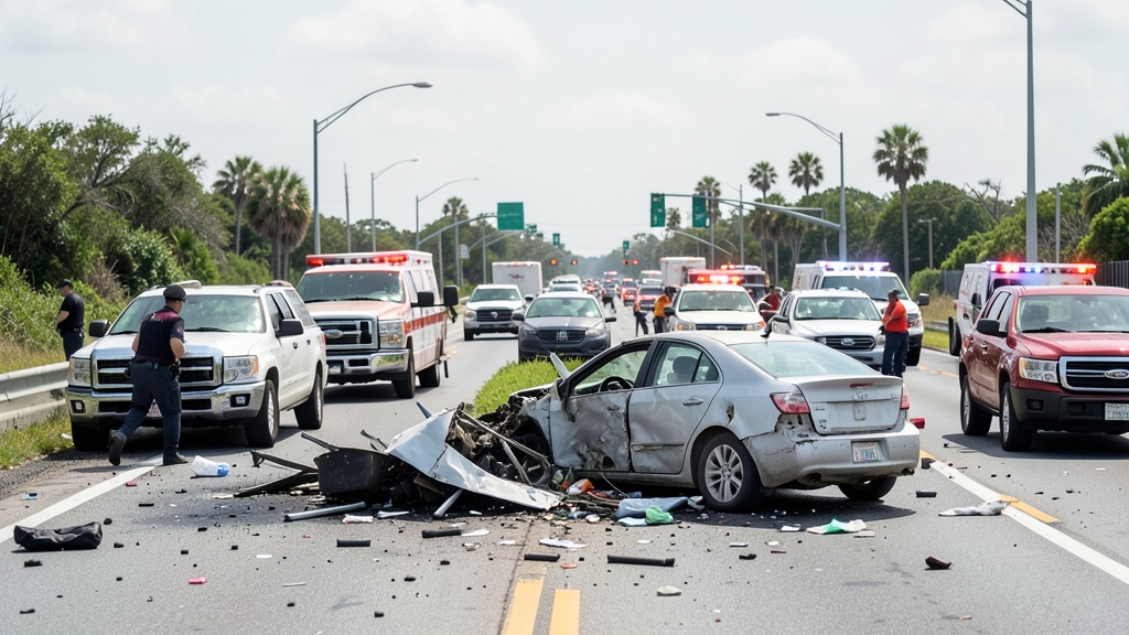 Florida Deputy, Woman Killed in I-95 Head-On Collision
